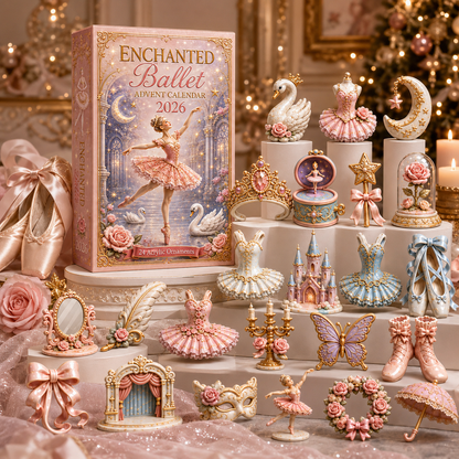 CHRISTMAS KICKOFF 40% OFF - Enchanted Ballet Advent Calendar 2026 - 24-Day Festive Countdown, Acrylic Charms Blind Box - Gift For Ballet Lovers AC0HT335