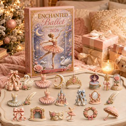 CHRISTMAS KICKOFF 40% OFF - Enchanted Ballet Advent Calendar 2026 - 24-Day Festive Countdown, Acrylic Charms Blind Box - Gift For Ballet Lovers AC0HT335