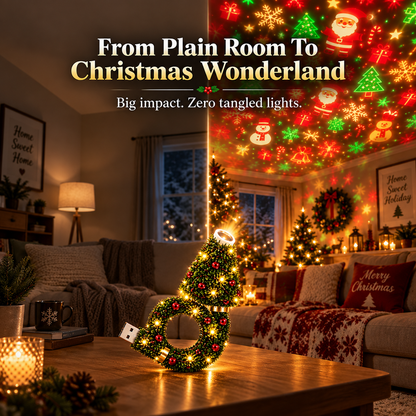 🔥LAST DAY 49% OFF🔥-🎄Holiday Christmas Tree Projector Light✨