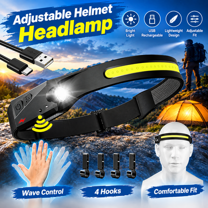 Adjustable rechargeable headlamp