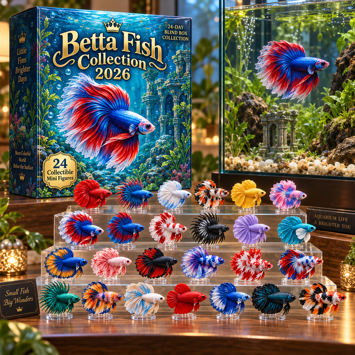 CHRISTMAS SALE 49% OFF - 2026 Betta Fish Collection Advent Calendar