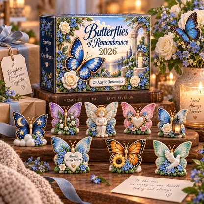 CHRISTMAS KICKOFF 49% OFF - Butterflies Of Remembrance Advent Calendar 2026 - 24-Day Festive Countdown