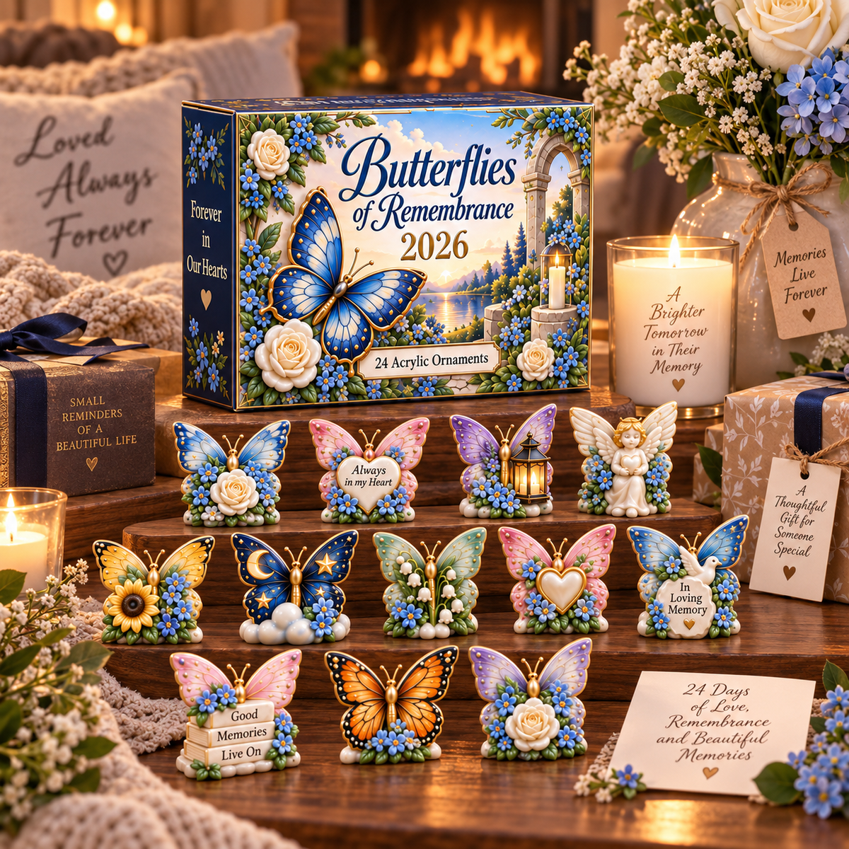CHRISTMAS KICKOFF 49% OFF - Butterflies Of Remembrance Advent Calendar 2026 - 24-Day Festive Countdown