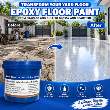 ✨ High-Gloss Self-Leveling Epoxy Floor Coating – Transform Garages, Basements, Courtyard & Workshops