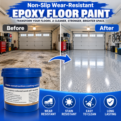 ✨ High-Gloss Self-Leveling Epoxy Floor Coating – Transform Garages, Basements, Courtyard & Workshops