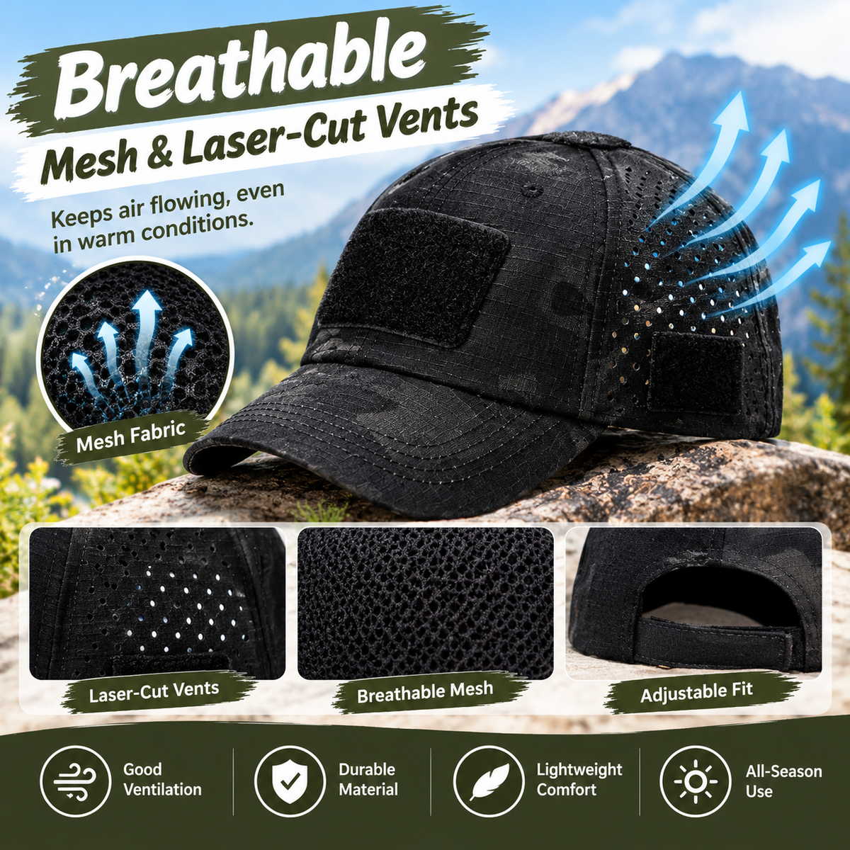 Military-Inspired Tactical Visor, Sun-Protective Outdoor Accessory for Adults