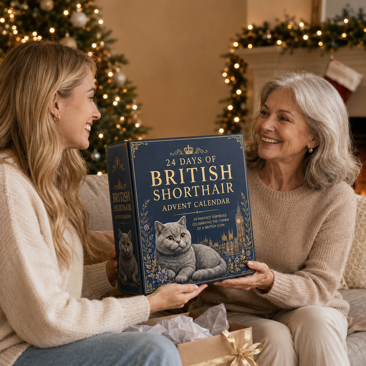 🎄✨CHRISTMAS KICKOFF 49%OFF - 2026 Days of BritishShorthair Blind Box -24-Day Festive Countdown,British Shorthair ThemedCollectible MiniaturesBlind Box - Gift For CatLovers