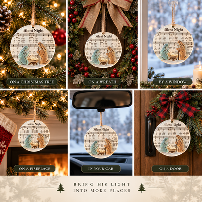 🎶 Sea Glass Christmas Hymn Ornaments