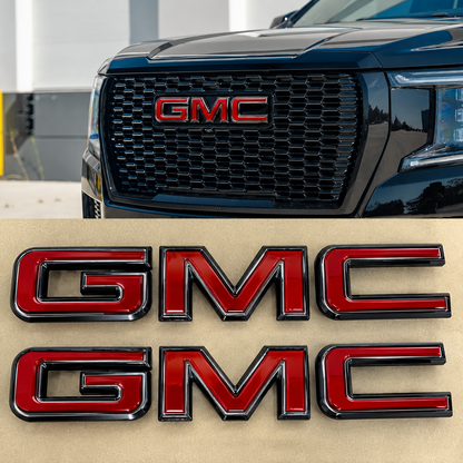 New GMC Grille & Tailgate Emblem Replacement Badge Fits 19-26 Sierra