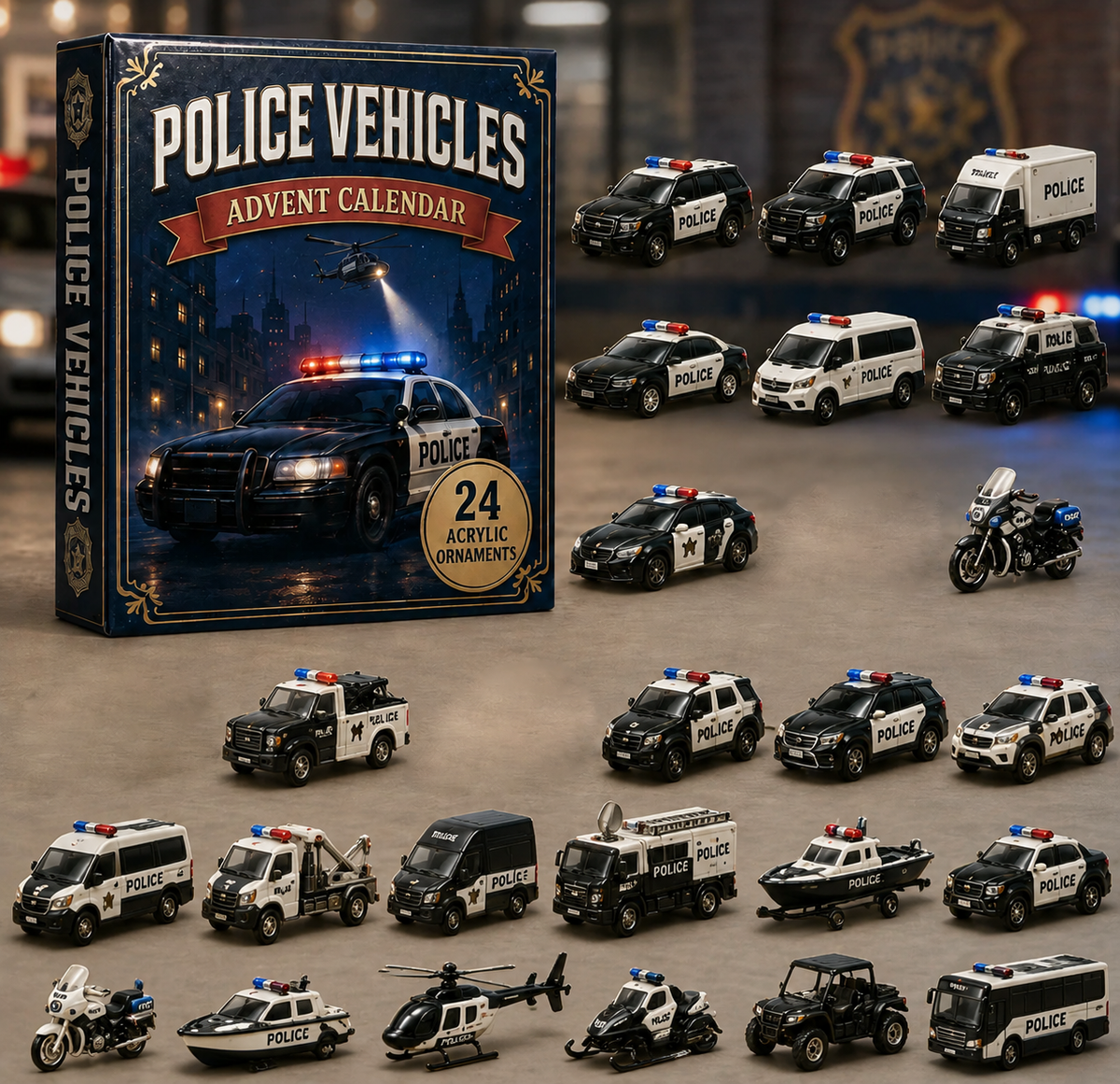 Police vehicle fleet detail