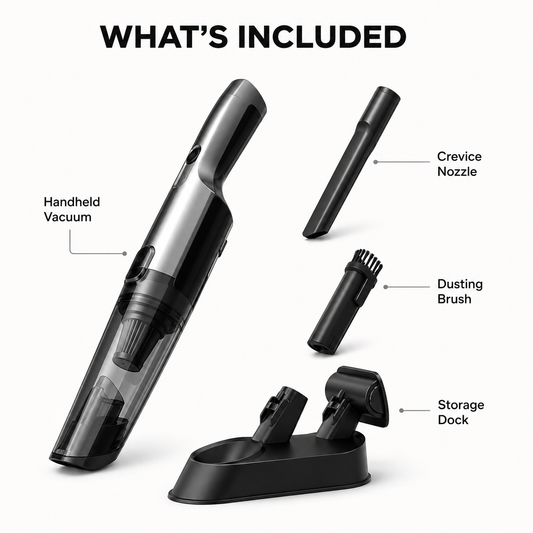 Cordless Handheld Vacuum - Ultra-Light & Powerful