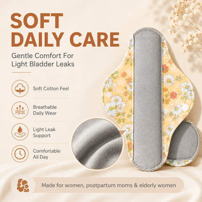 ✨6/12PCS Reusable Leak Protection Pads for Women – Soft, Washable & Breathable Daily Care