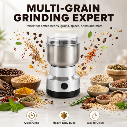 🌿 High-Speed Stainless Steel Grinder – Fresh Spice, Grain & Coffee Grinding ⚡