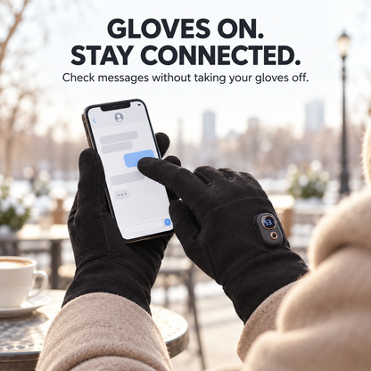🧤 Heated Touchscreen Gloves with Digital Display – Bring Warmth to Your Winter Routine