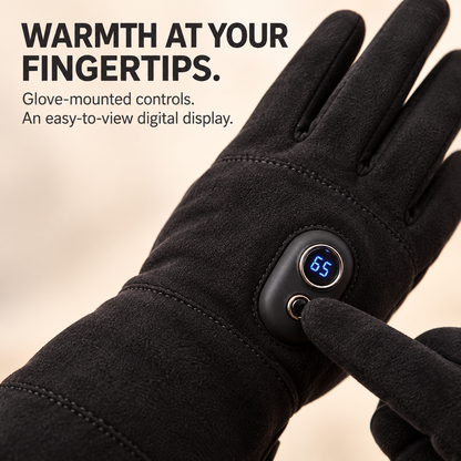 🧤 Heated Touchscreen Gloves with Digital Display – Bring Warmth to Your Winter Routine