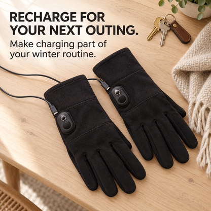 🧤 Heated Touchscreen Gloves with Digital Display – Bring Warmth to Your Winter Routine