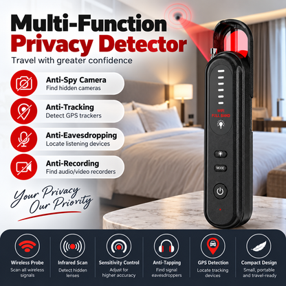 🔍 Portable Anti-Spy Camera & GPS Detector Signal Scanner 🛡️