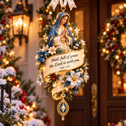 ✝️Christian Bible Verse Christmas Ornament – Faith-Inspired Hanging Decor 🎄