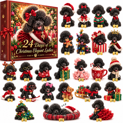 👑 2026 Poodle Christmas Advent Calendar – 24 Days of Fabulous Hair& Fancy Outfits