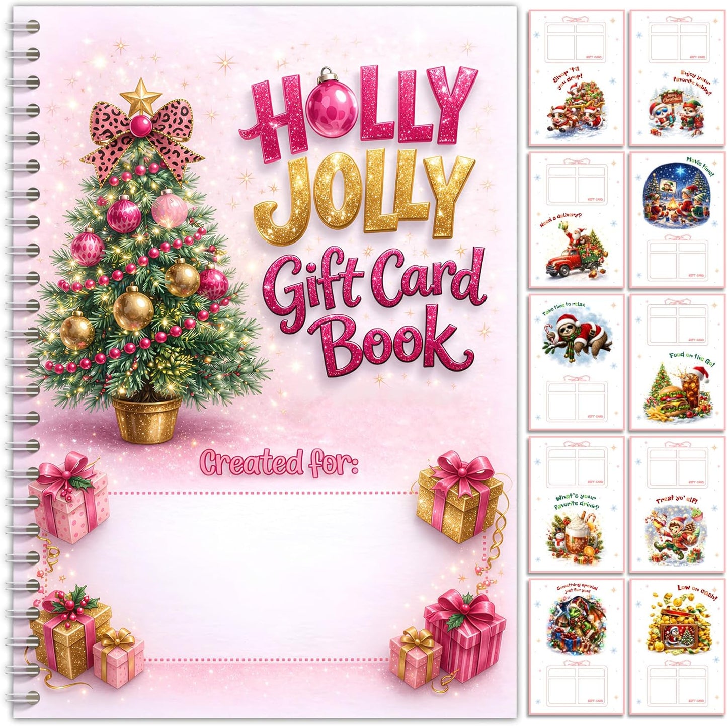 🎄📚Christmas Gift Card Book - 🎉Surprises On Every Page📚Hardcover & Durability Line🎁