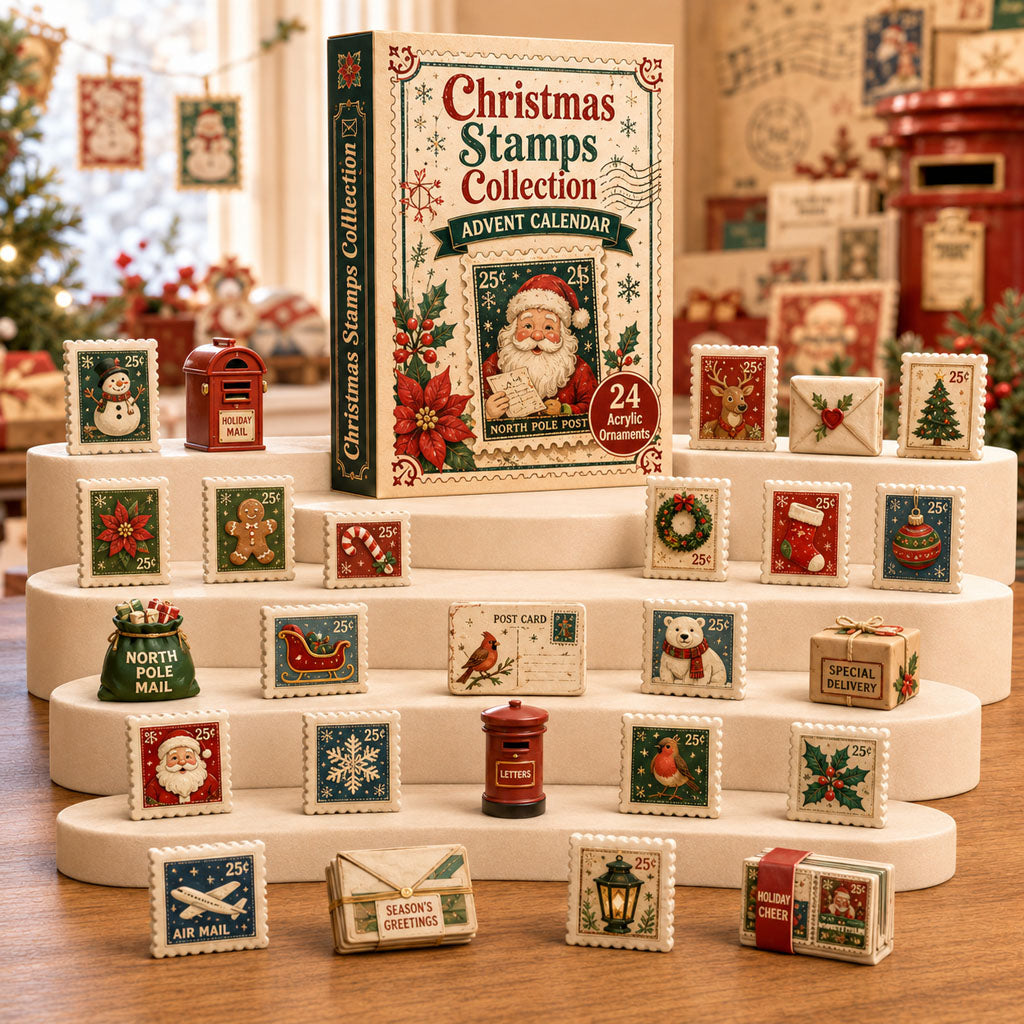 Christmas Stamps Collection Advent Calendar
