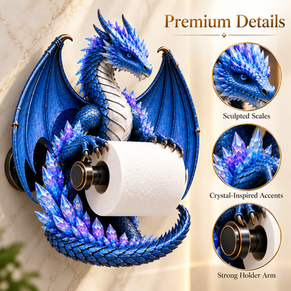 Dragon Toilet Paper Holder – Gothic Fantasy Wall-Mounted Bathroom Decor 🐉