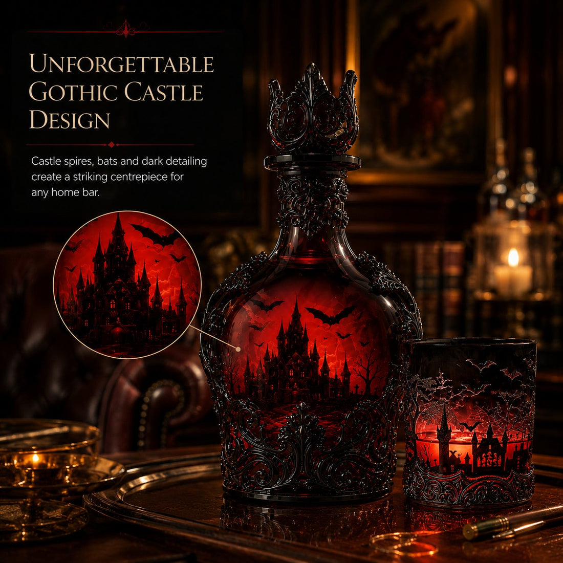 Gothic castle design details
