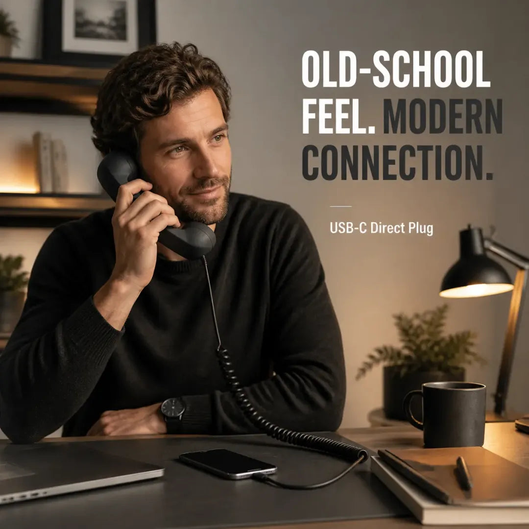 📢🔥 Last day—50% off! ⏰✨ Retro handset: chat worry-free and embrace a touch of nostalgia.
