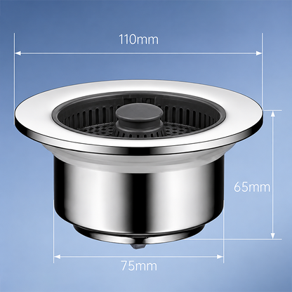 🔥2026 Kitchen Must-Have🚰Upgraded 3 in 1 Kitchen Sink Drain Strainer