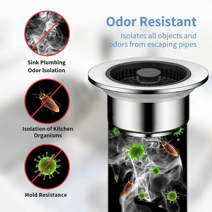 🔥2026 Kitchen Must-Have🚰Upgraded 3 in 1 Kitchen Sink Drain Strainer