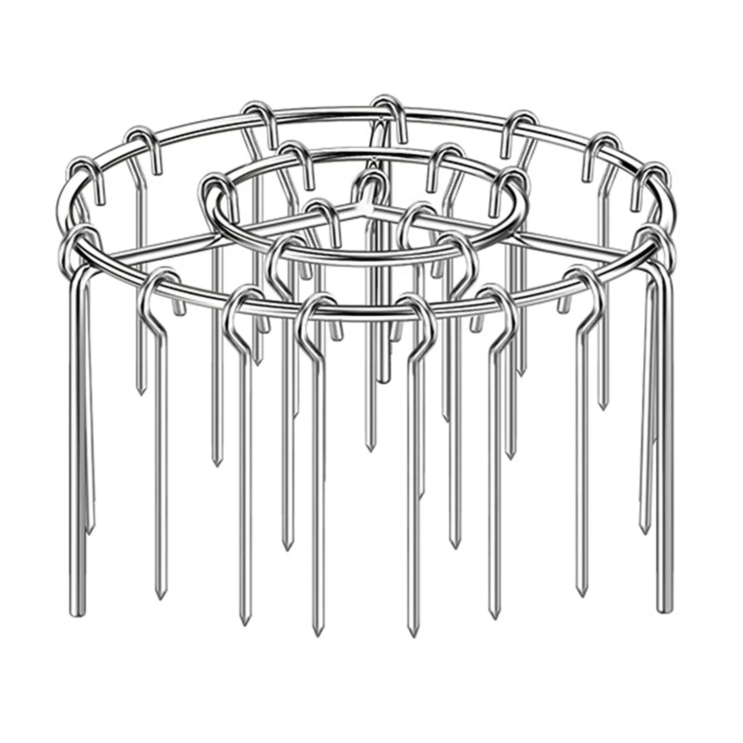 2 Pack Stainless Steel Air Fryer Skewer Rack, 360° No Flip Kabob Grill Stand