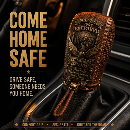 🎁"Built for the Road. Made for Peace of Mind." Premium Leather Gear Shift Cover