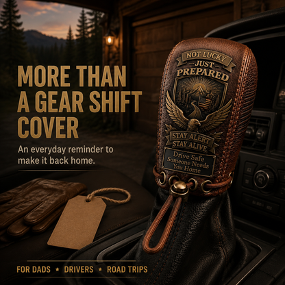 🎁"Built for the Road. Made for Peace of Mind." Premium Leather Gear Shift Cover