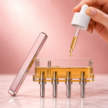 🌙 5-Minute Scalp Spa Brush | Red Light, Warm Massage & Oil Infusion
