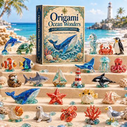 Origami Ocean Wonders 24-Day Countdown Calendar 2026