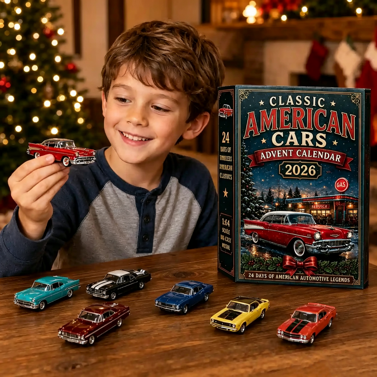 🛵🚗 High Sales 2026 Motorcycle & Classic American Cars Advent Calendar