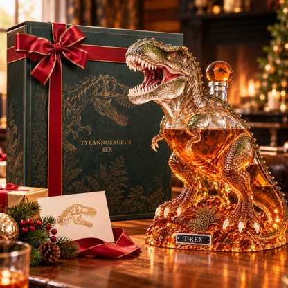 🦖T-Rex Glass Whiskey Decanter