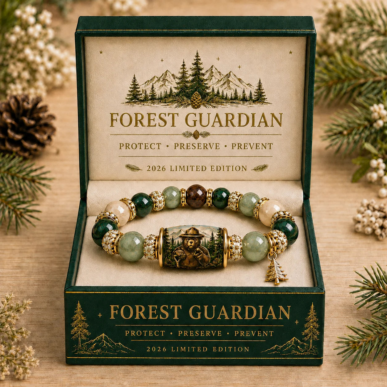 🐻 Forest Guardian Bear Protection Bracelet |🌲2026 Limited Edition Bracelet