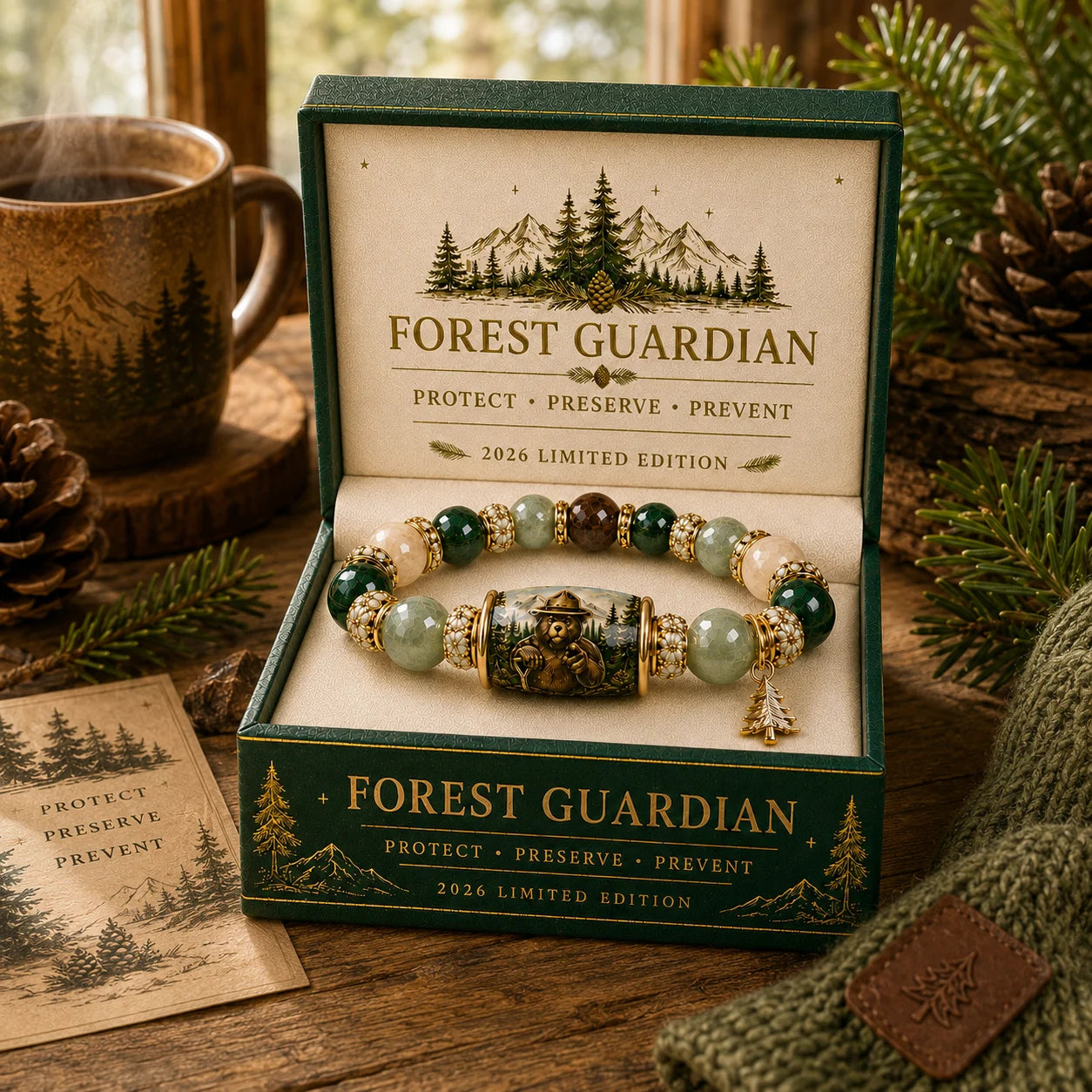 🐻 Forest Guardian Bear Protection Bracelet |🌲2026 Limited Edition Bracelet