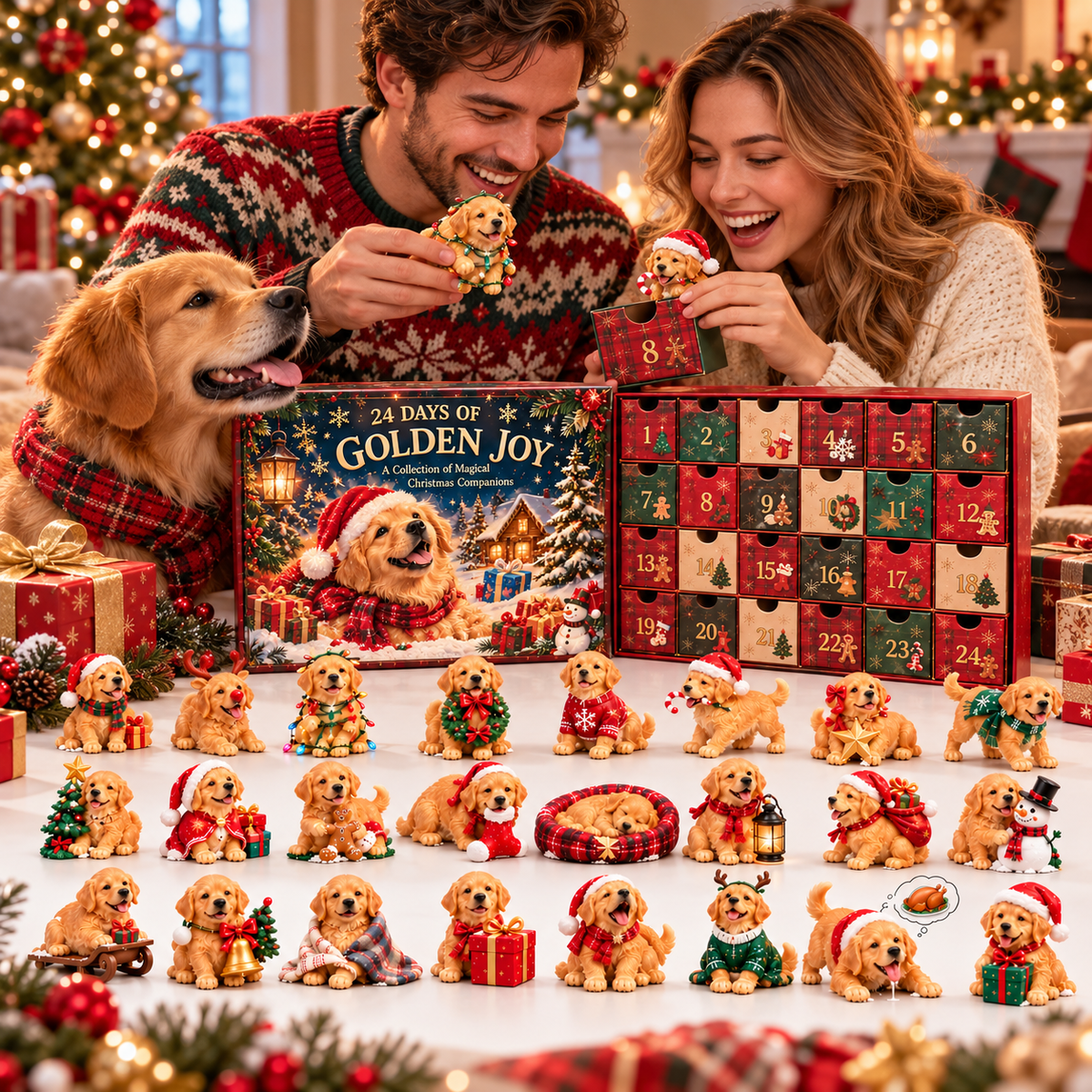 🐾 Who Ate Santa's Christmas Cookies?!  24 Days of Golden Retriever Mischief