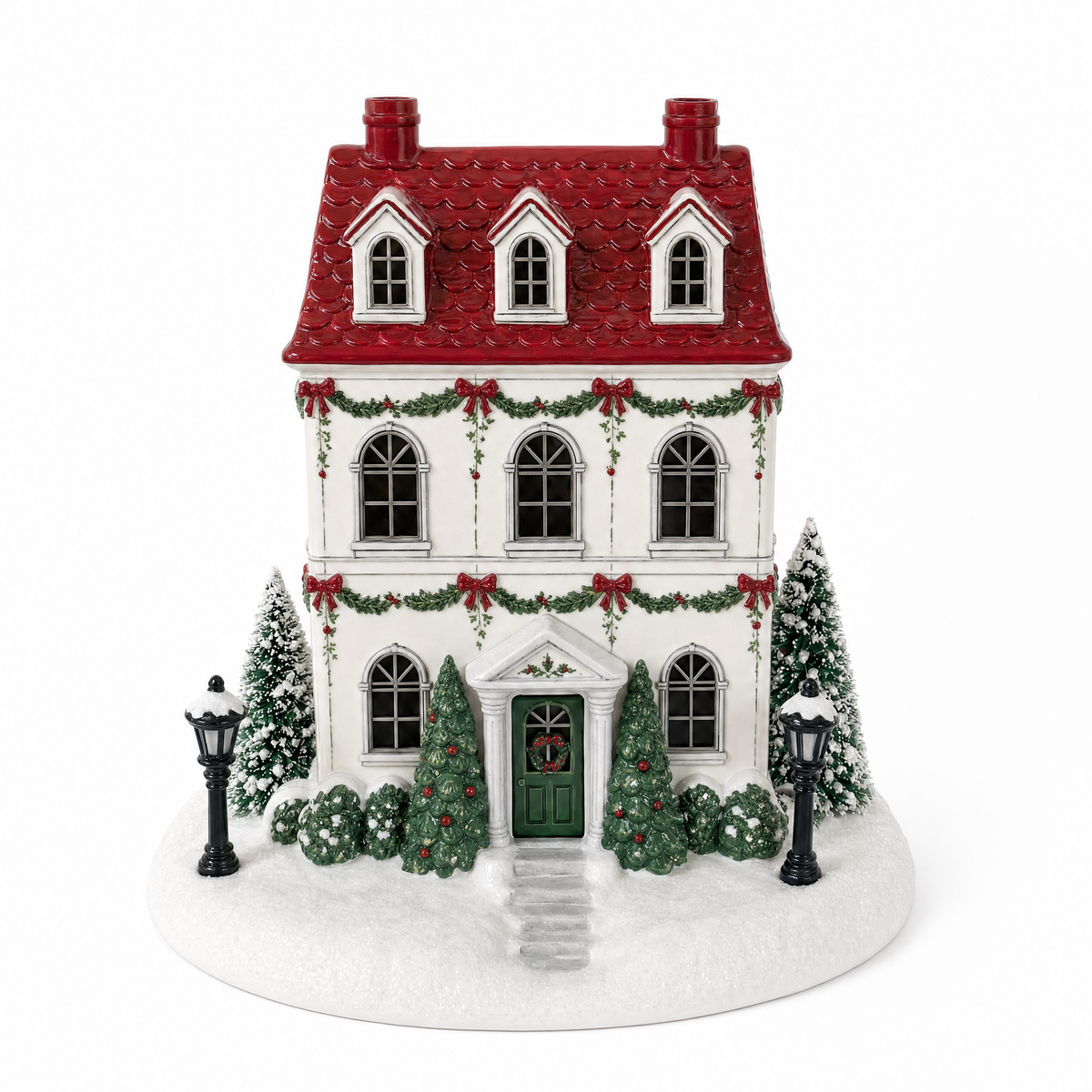 🎅 Lighted Christmas Village Aroma Diffuser – Chimney Mist & Glowing Windows