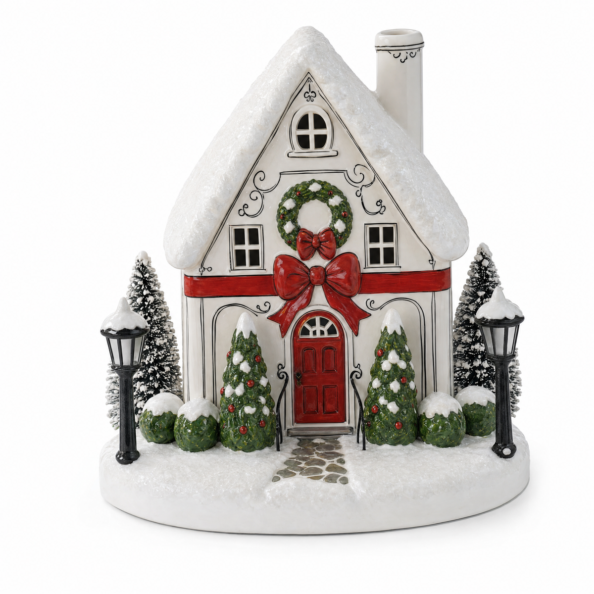 🎅 Lighted Christmas Village Aroma Diffuser – Chimney Mist & Glowing Windows