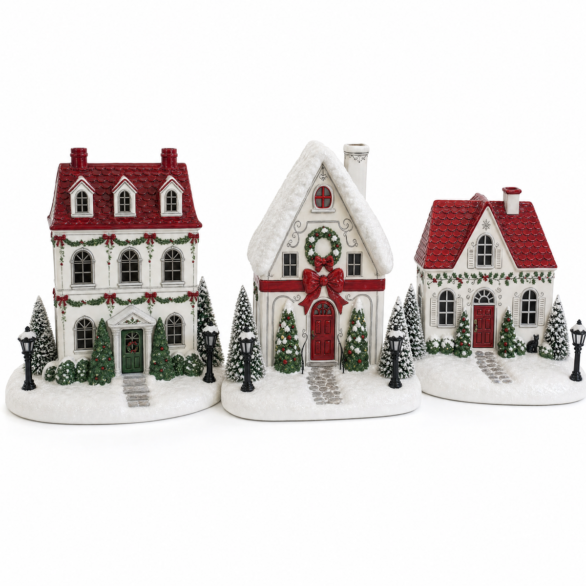 🎅 Lighted Christmas Village Aroma Diffuser – Chimney Mist & Glowing Windows