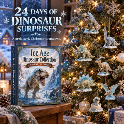 🦖❄️Ice Age Dinosaur Advent Calendar 2026 - 24-Day Festive Countdown