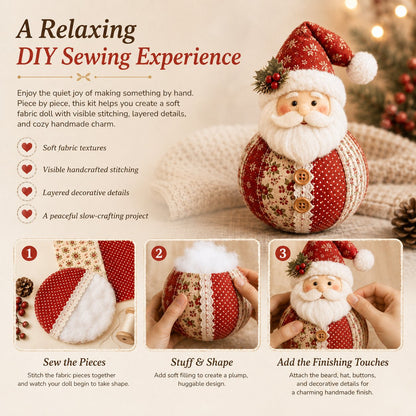 🎄 Christmas Fabric Doll DIY Kit