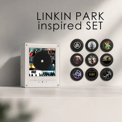 🎤 Iconic Pop Star NFC Fridge Magnet Music Player | Retro Vinyl Style Decor 🎵