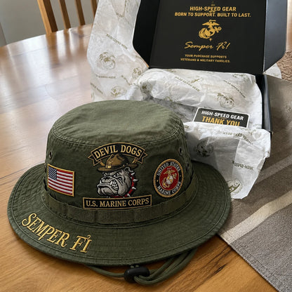 🇺🇸 Last Day Promo: 49% OFF -🐾U.S. Marine Corps Devil Dogs Tribute Boonie Hat