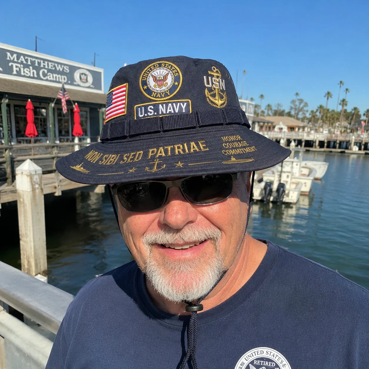 🇺🇸 Last Day Promo: 49% OFF - ⚓U.S. Navy Non Sibi Sed Patriae Tribute Boonie Hat