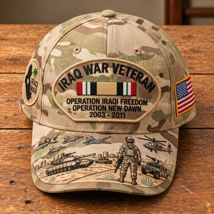 🇺🇸 Last Day Promo: 49% OFF 🎖️ - Iraq War Veteran Tribute Cap