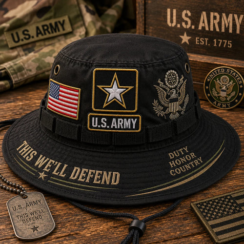 🇺🇸 Last Day Promo: 49% OFF 🎖️ - U.S. Army This We'll Defend Tribute Boonie Hat